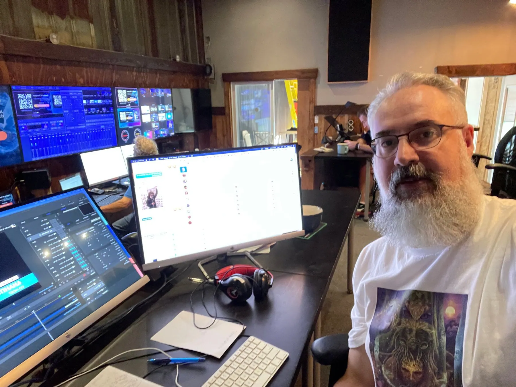 Derek in the studio